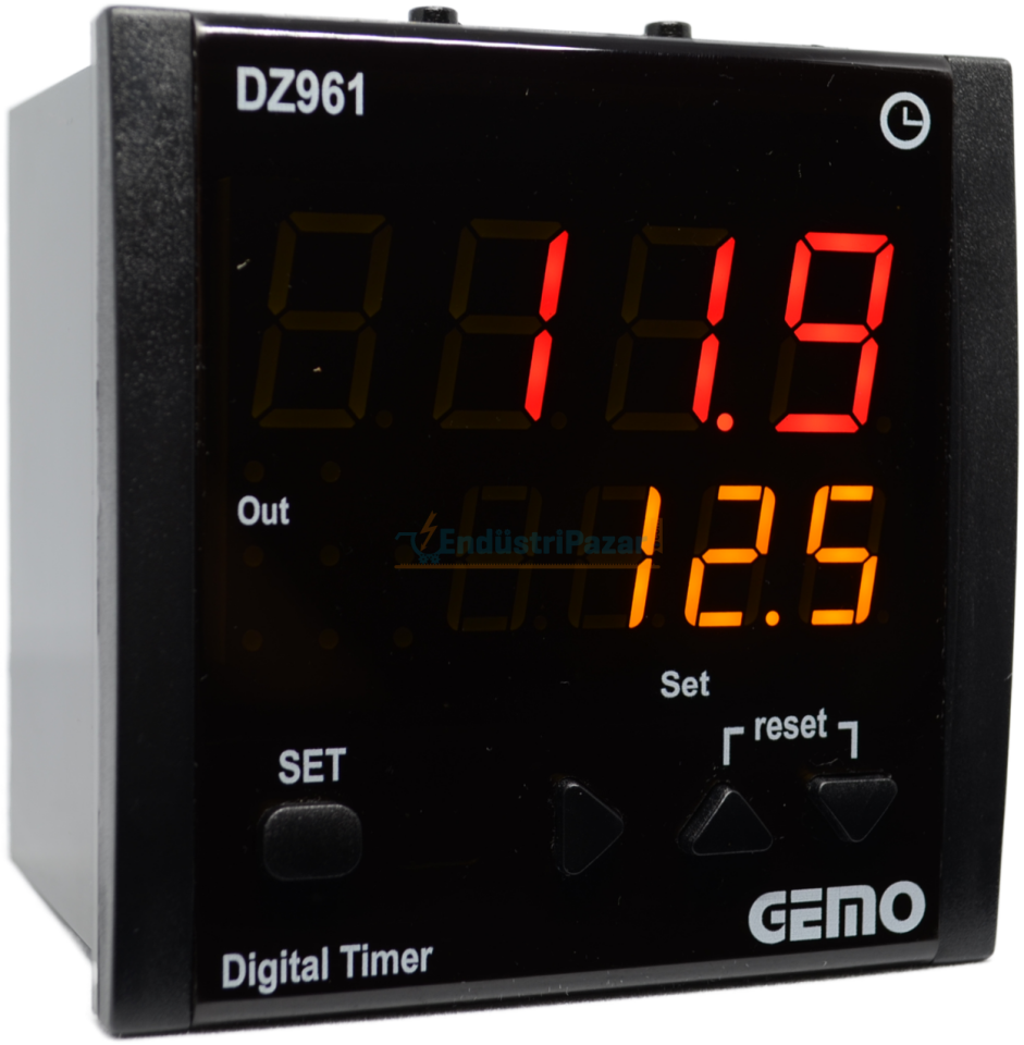 DZ961-230VAC Temel Fonksiyonlu Zaman Rölesi GEMO