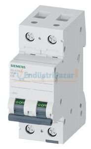 2 Faz 3A C Tipi 6kA Otomatik Sigorta 5SL6203-7 SİEMENS