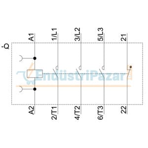 7A 3 kW Kontaktör 3RT2015-1AP02 SİEMENS
